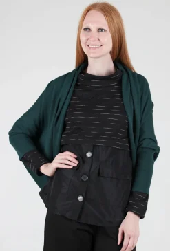 Store Evie Lou Two-Way Sweater, Teal