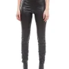 Outlet Evie Lou Vegan Leather Sexy Legging, Black