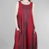 Flash Sale Evie Lou Veranda Dress, Red Stripe