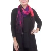 Online Evie Lou Vintage Artisan Scarf, Tree Of Life, Raspberry