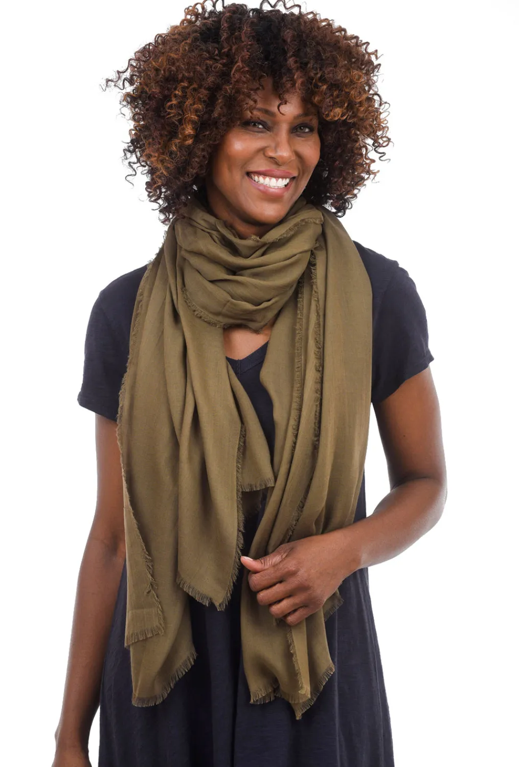 Clearance Evie Lou Vintage Solid Wrap, Thyme