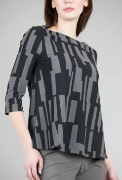 Best Sale Evie Lou Virtue Top, Luna Beatnik Print