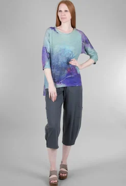 Flash Sale Evie Lou Viscose Jersey Swing Tee, Purple
