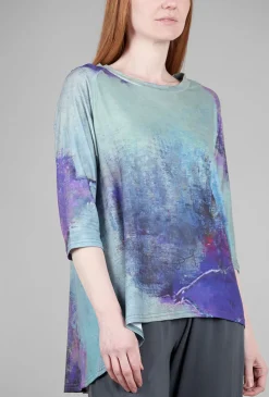 Flash Sale Evie Lou Viscose Jersey Swing Tee, Purple