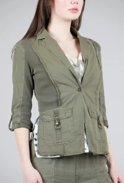 Clearance Evie Lou Winslow Blazer, Kombu Olive