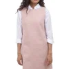 Sale Evie Lou Woolly Seamed Shift Dress, Rose Quartz