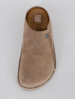 Outlet Evie Lou Zermatt Clog, Gray Taupe Suede