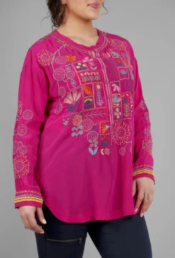 Outlet Evie Lou Zinnia Tunic, Fuchsia