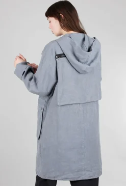 Cheap Evie Lou Zip & Snap Placket Jacket, Blue-Gray