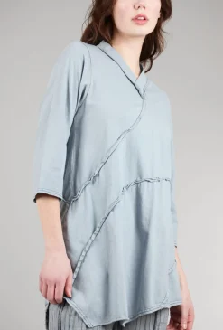 New Evie Lou Zuma Top, Heron Blue
